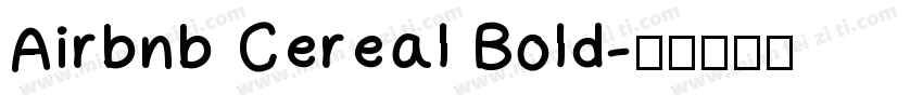 Airbnb Cereal Bold字体转换